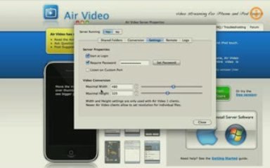 Cómo configurar el Servidor Air Vídeo