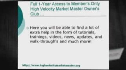 Trading Course: High Velocity Market Master