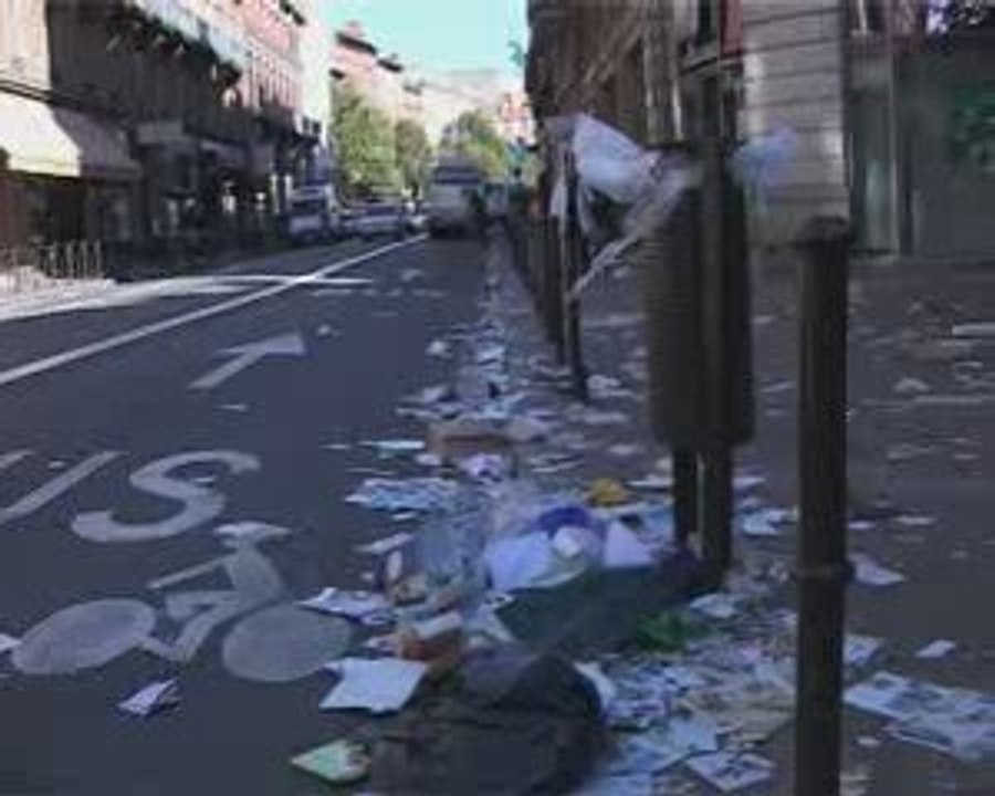 Grève des éboueurs à Toulouse