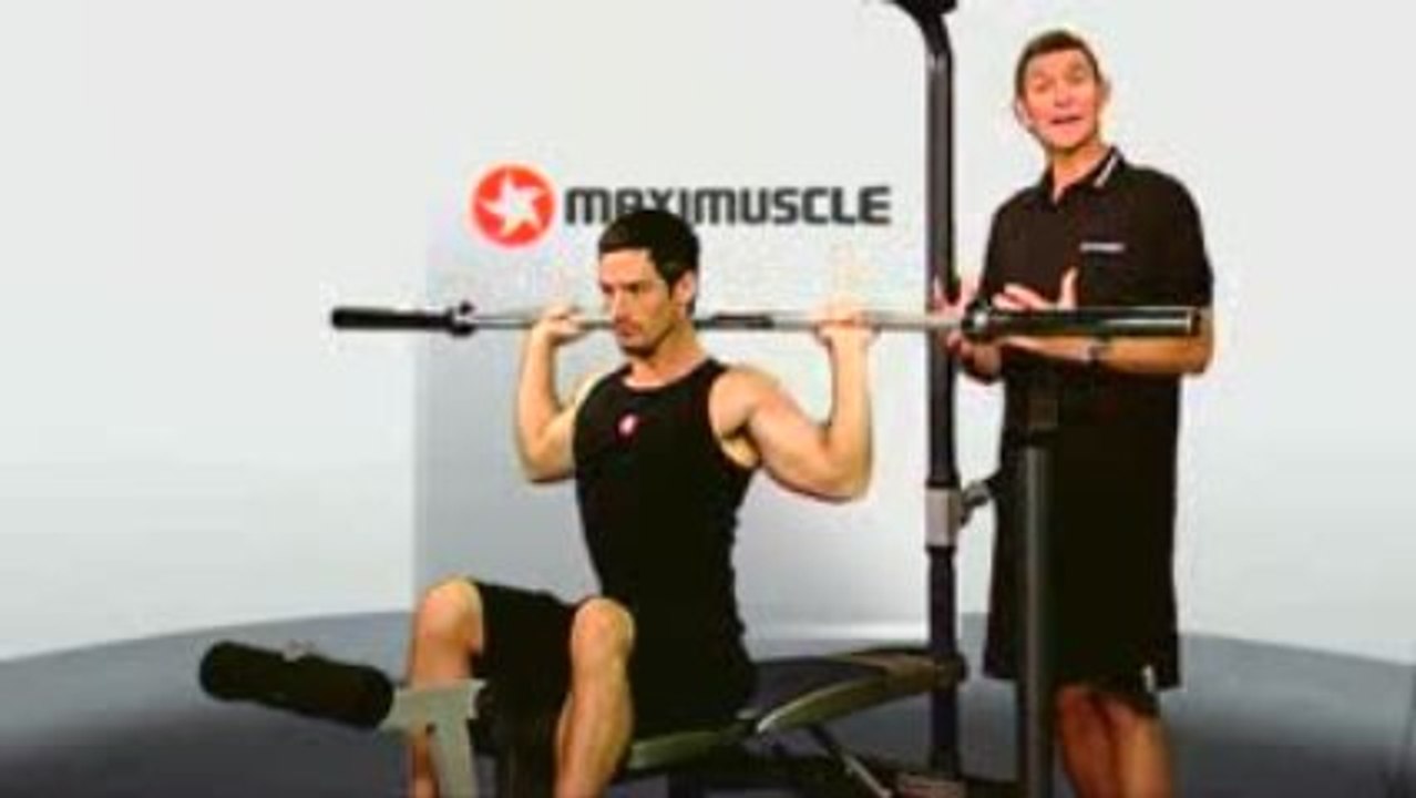 Behind Neck Shoulder Press Demonstration Video - Maximuscle