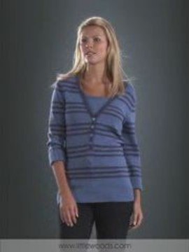 Savoir - STRIPE MOCK INSERT SWEATER