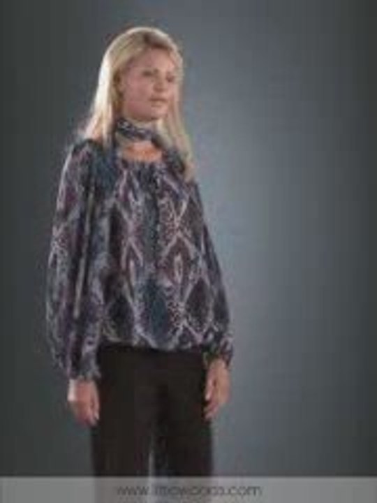 Savoir - PYTHON PRINT TUNIC BLOUSE W