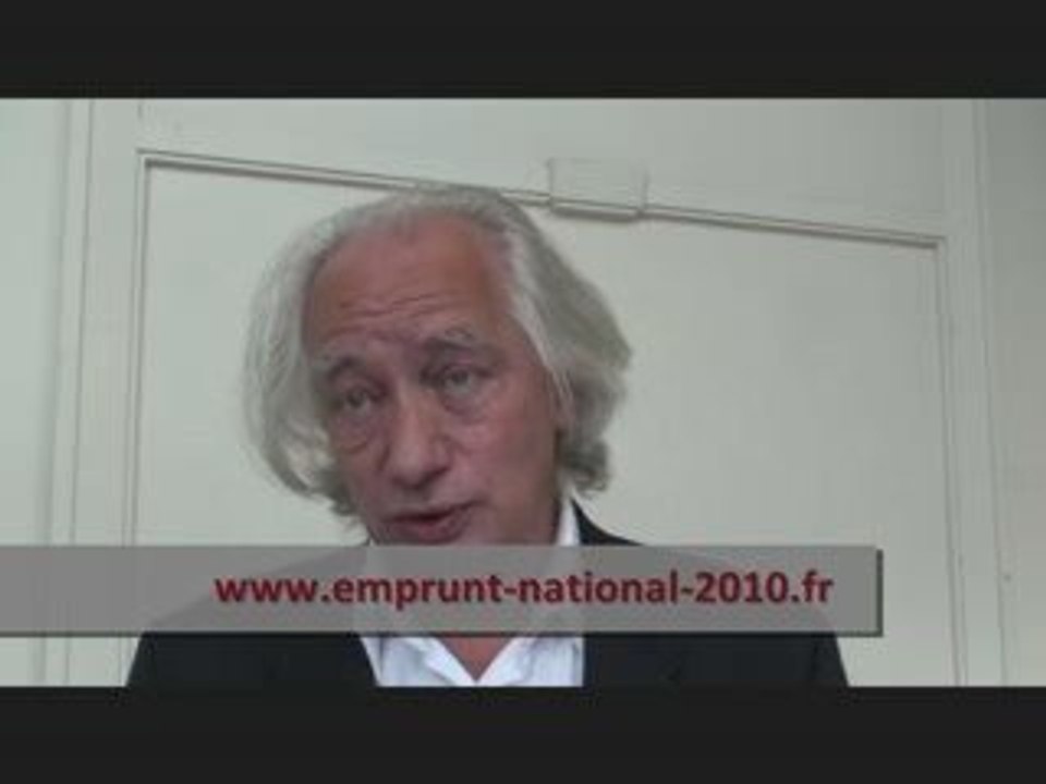 Grand emprunt, Interview de Christian Huard (ADEIC)