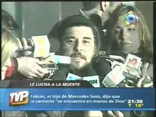 "Mercedes is in The Hands of God" Announce Fabián 2/10/09