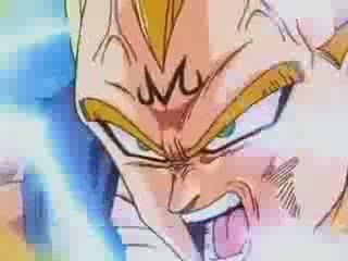 Vegeta Powers Up against Majin Buu