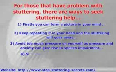 Stop Stuttering Secrets