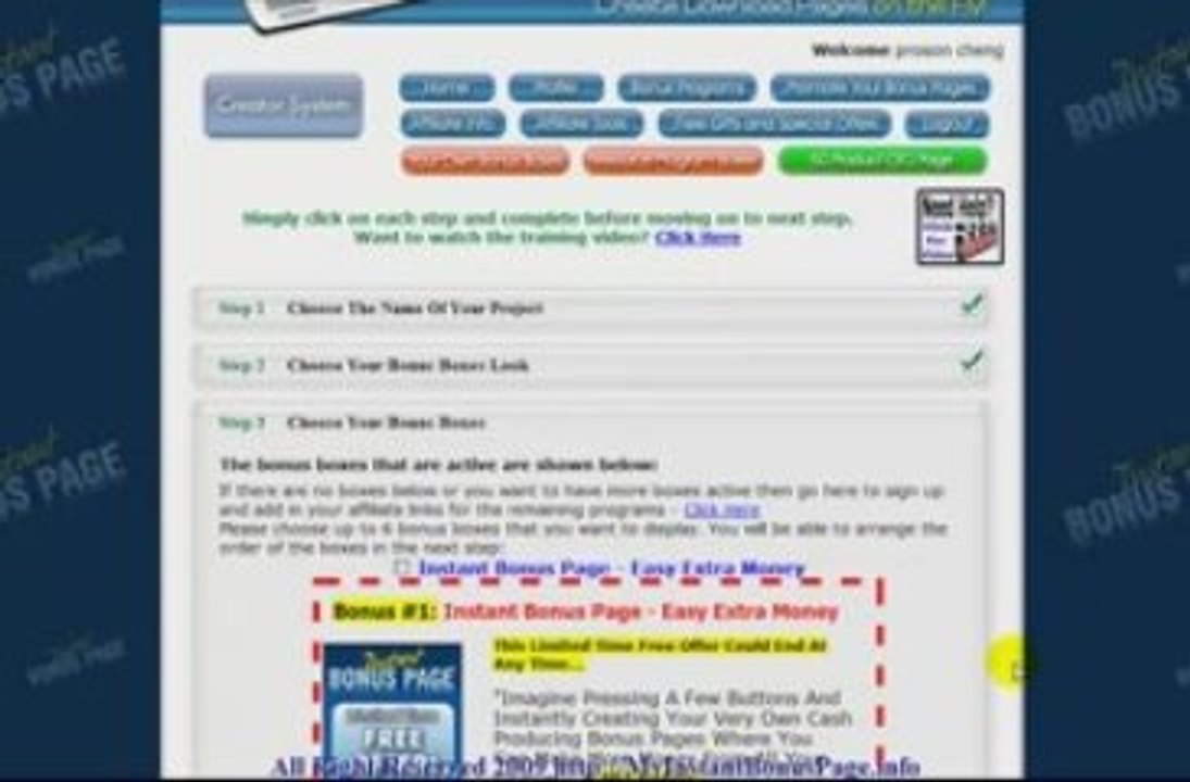 Instant Bonus Page Review and How To
