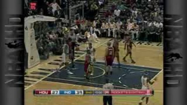 NBA Danny Granger gets the circus shot to fall in.