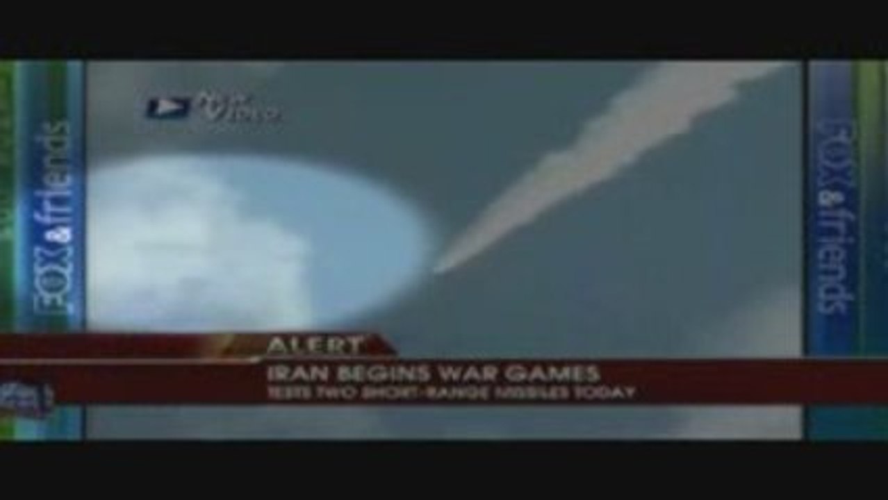 UFO tracks Iranian missiles