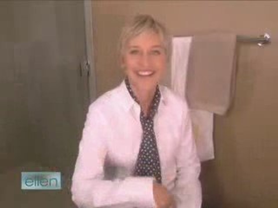 Ellen Performs Solo In the Bathroom!