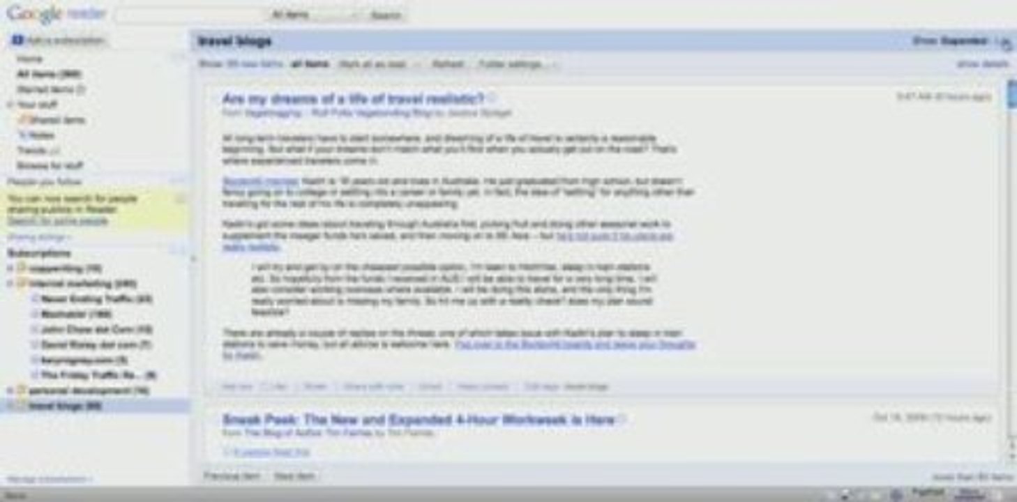 How to use Google Reader
