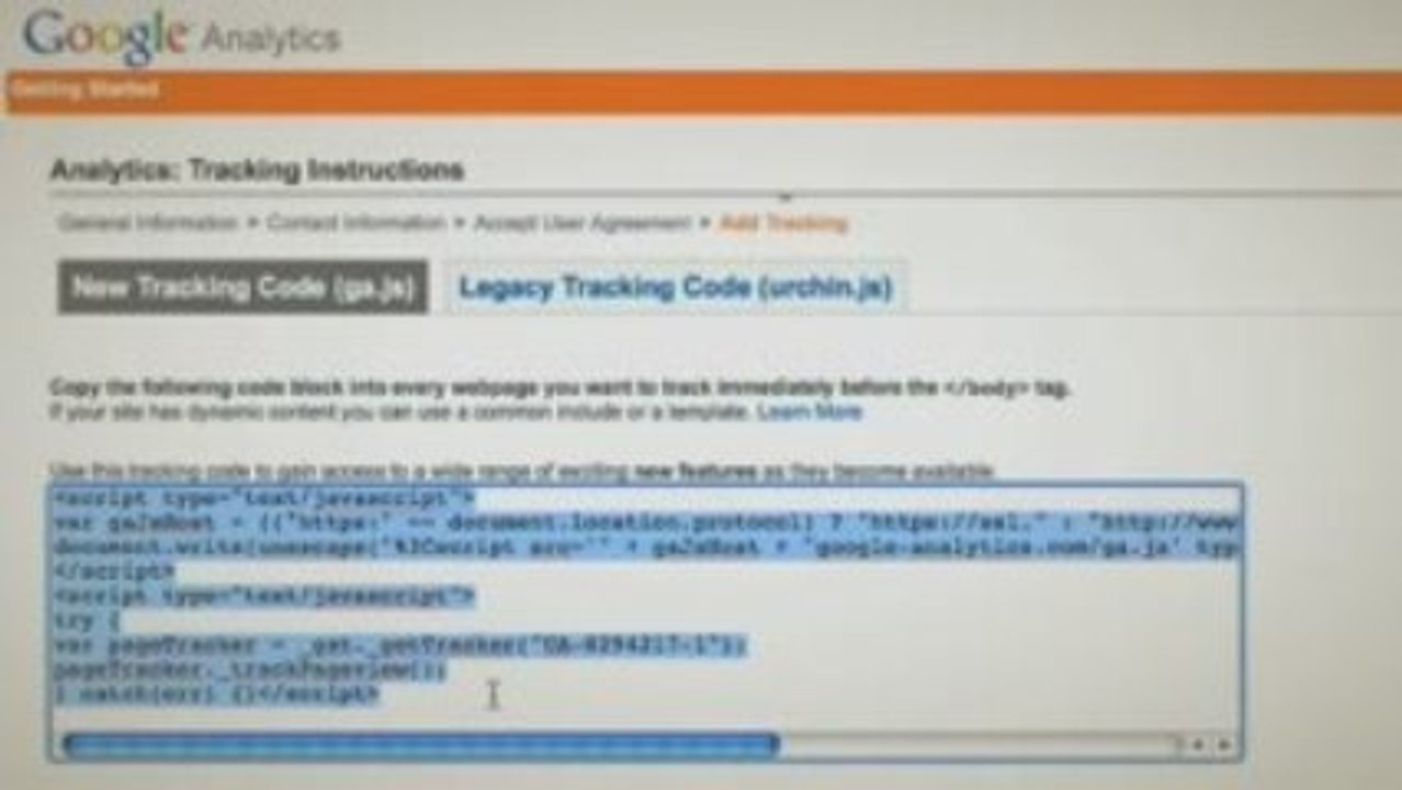 Google Analytics on Wordpress Blog
