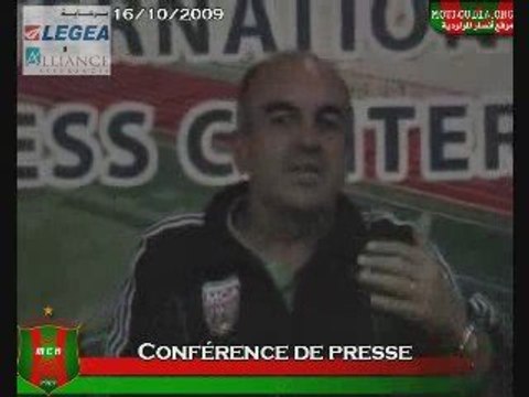 Conférence de presse Alain Michel: (MCA 0-0 USMAl)
