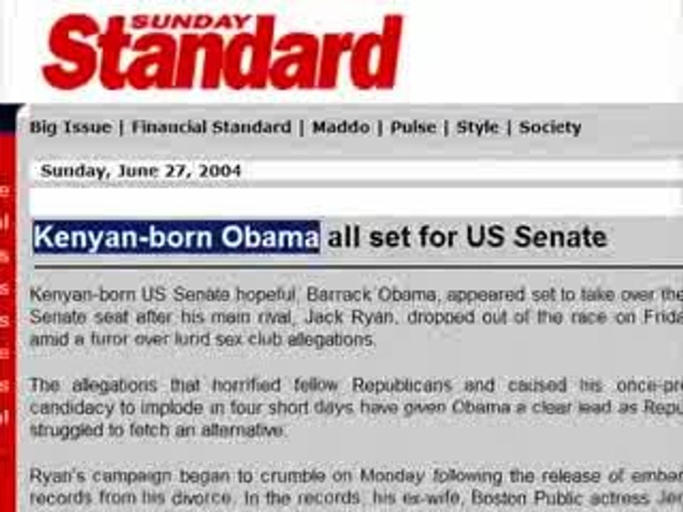 About an ineligible kenyan born puppet