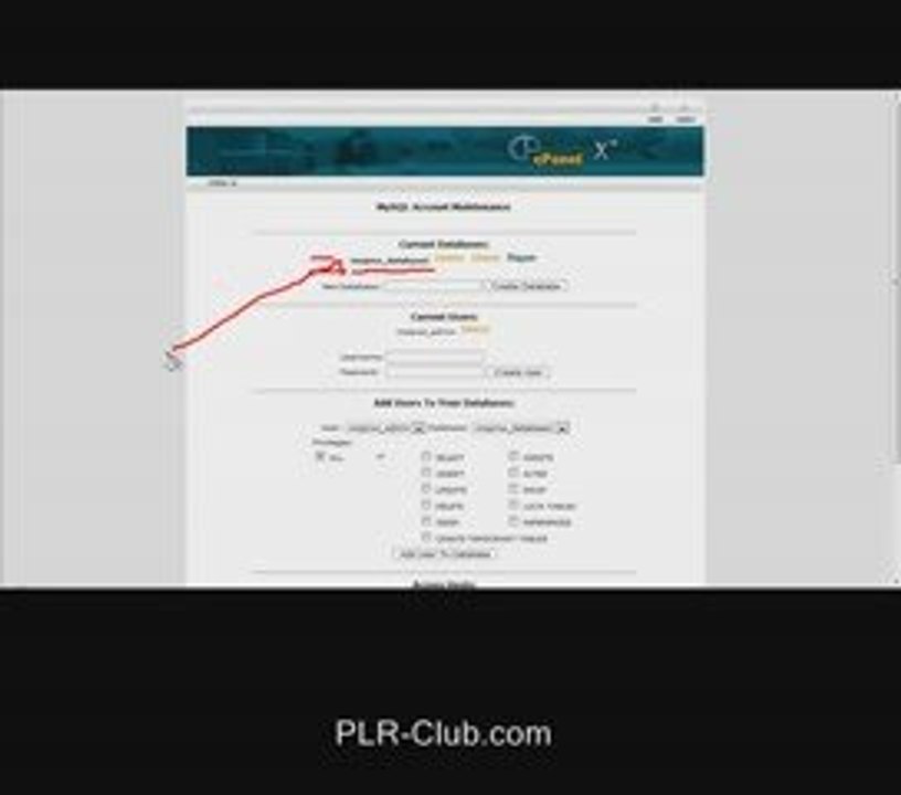 How To Create A Simple MYSQL Table In Control Panel