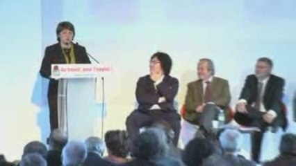 Discours de M.Aubry en cloture de la journee pour l'emploi