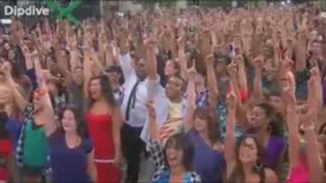 Black Eyed Peas Chorégraphie géante I Gotta Feeling