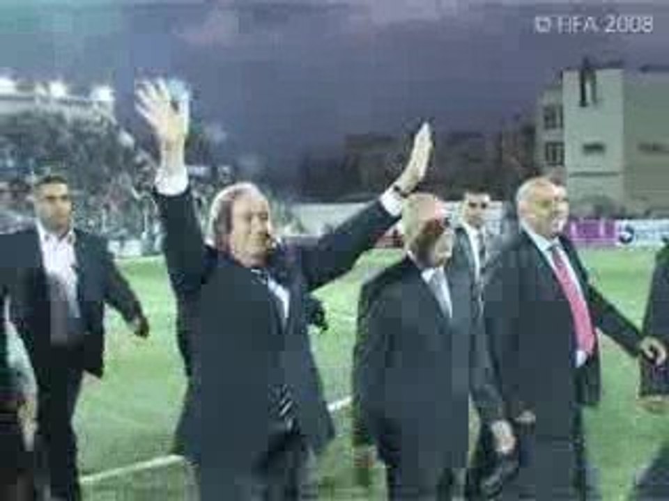 FIFA official visit to Palestine, october 2008