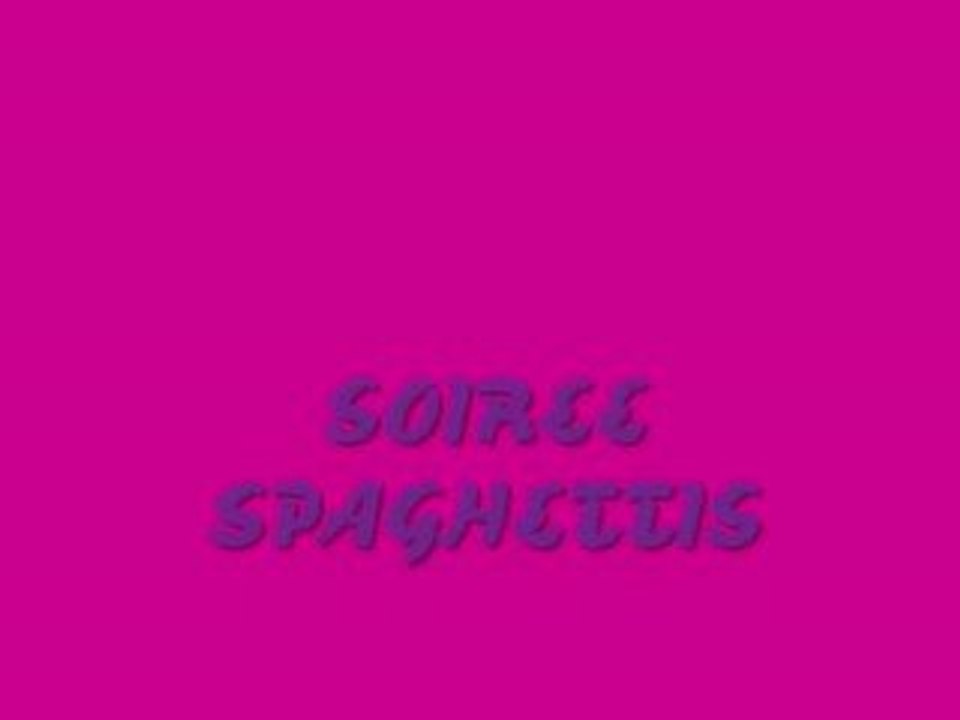 soirée spaghettis à la maison