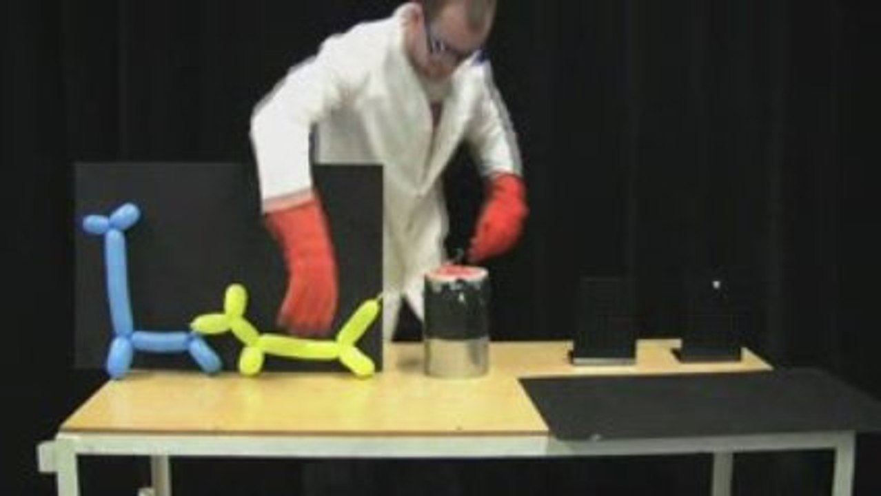 Balloons in liquid nitrogen