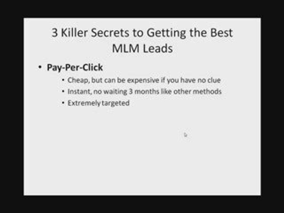 3 Killer Secrets to Getting the Best MLM Leads