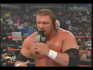 Randy Orton spits in Triple H face