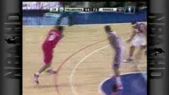 NBA Andre Iguodala goes right through Jared Dudley's legs wi