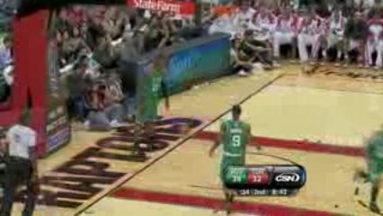 NBA Andrea Bargnani finds Amir Johnson under the bucket for