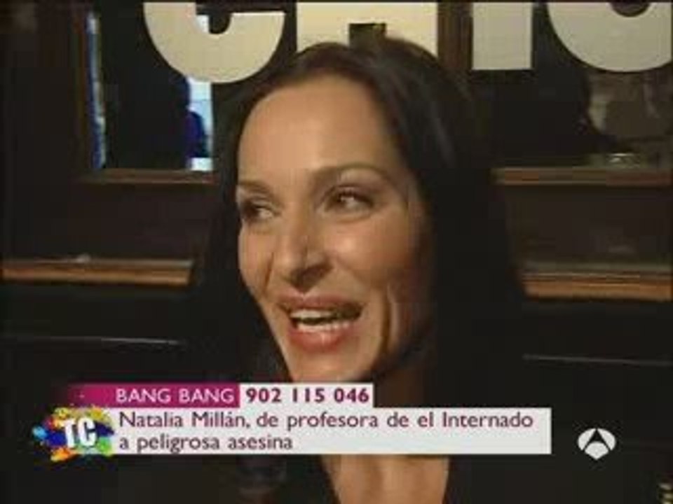 Natalia en la presentación de "Chicago"