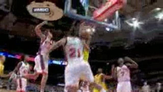 NBA Maccabi's Alan Anderson drives the baseline and finishes