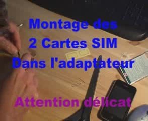 Préparation et montage Double Carte SIM Platinum pour Iphone