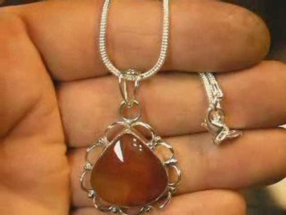 Cat 171717 donation red agate Neclace