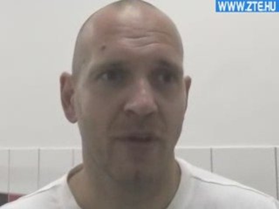 2009.10.23. Vlaszák Géza riport a Honvéd elleni bajnoki után