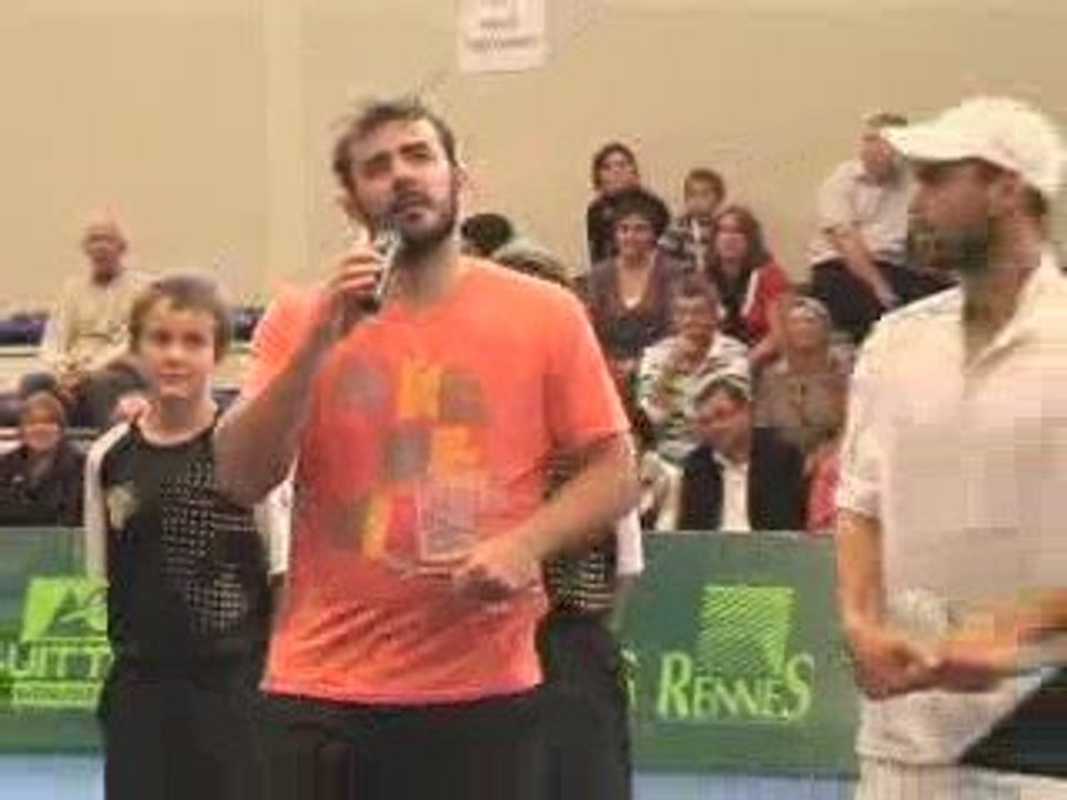 Remise des prix du simple homme Open de Rennes 2009