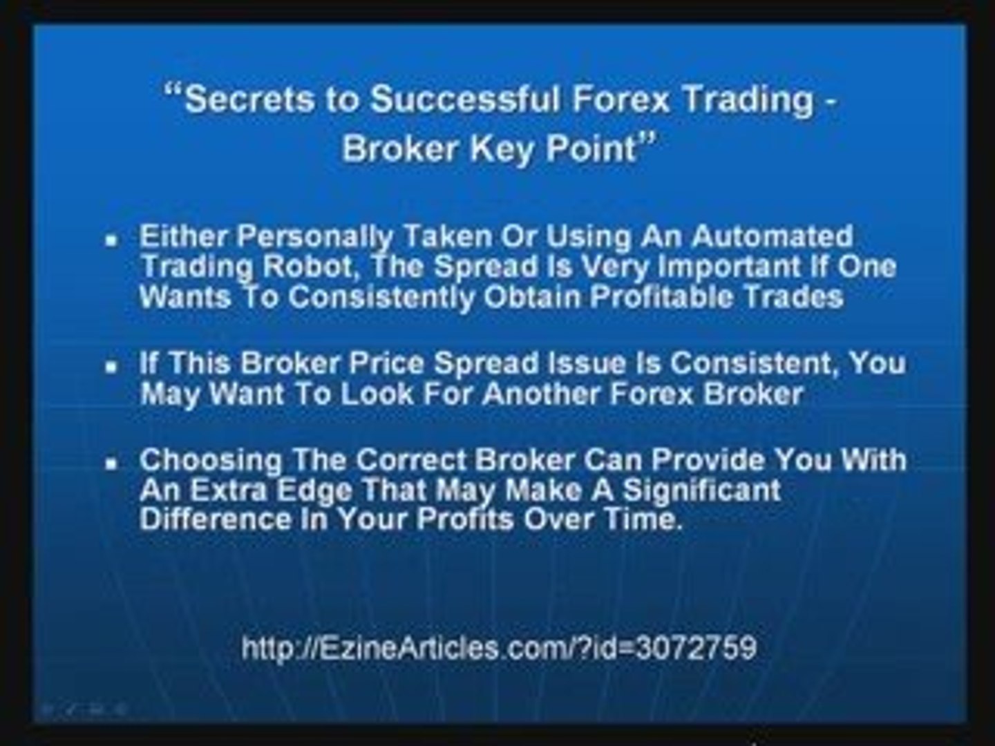 Secrets To Successful Forex Trading Broker Key Point - 