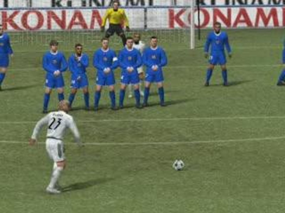 coup franc. david beckam