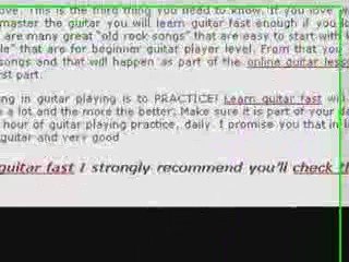 Online guitar lessons for beginners