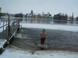 Ice Hole Swimming, Oulu, Finland