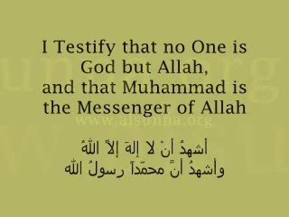 Believing that No god but Allah