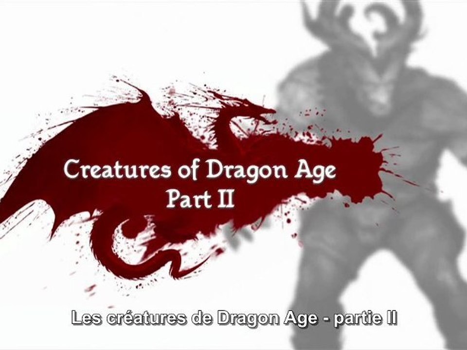 Dragon Age Origins making-of: creatures part 2
