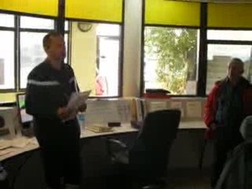 Visite de la caserne des pompiers romanais