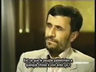 Ahmadinejad sur la palestine