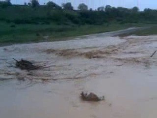 ferhadanlı köyü deresinde sel felaketi