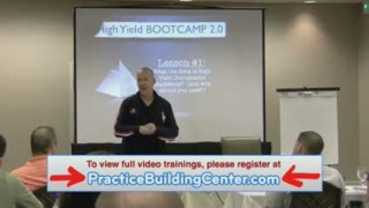 Chiropractic Marketing Secrets - Day 1 - High Yield