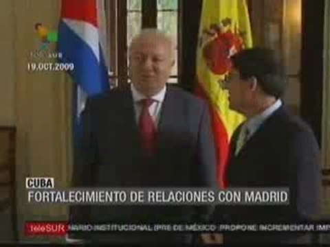 Moratinos culminó visita oficial a Cuba