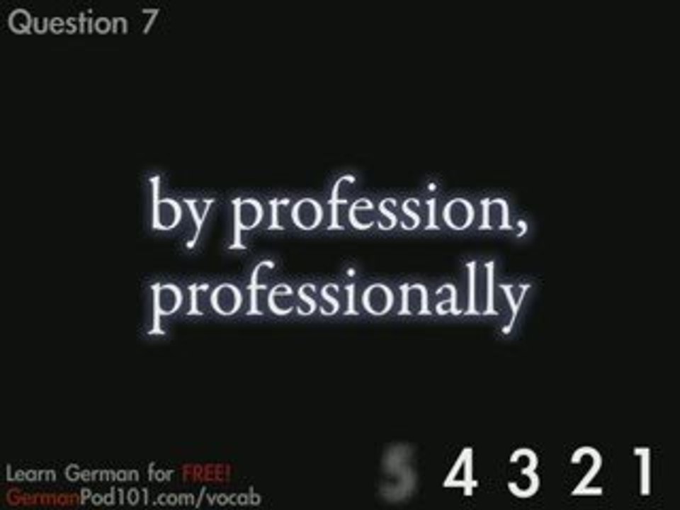 Learn German - Video Vocabulary Beginner #4