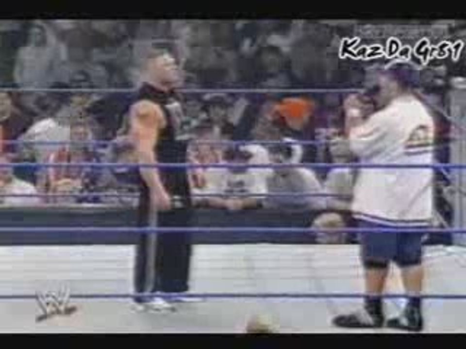 John Cena & Brock Lesnar In-Ring Segment - 04-17-2003