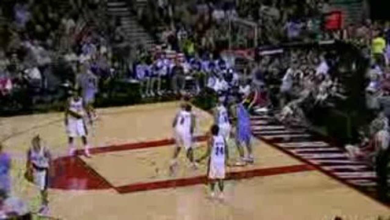 NBA Deron Williams feeds Carlos Boozer for the jam.