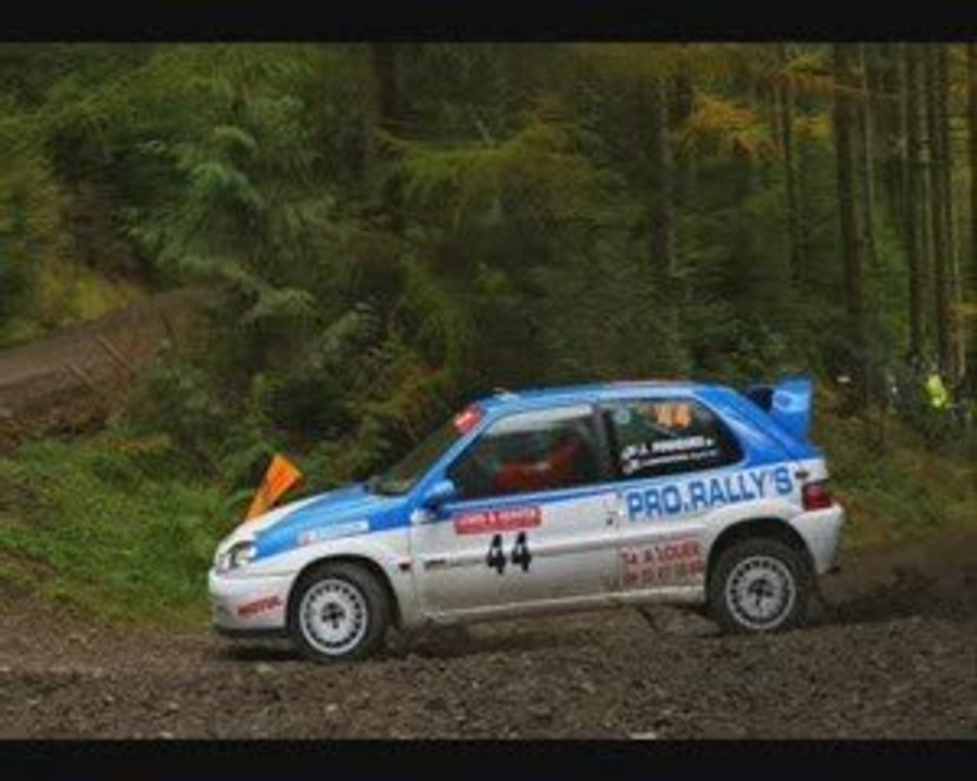 Caméra embarquée au Cambrian rally (Fouques/Laborderie)