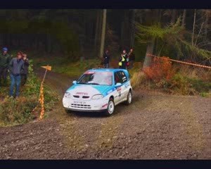 Caméra embarquée au Cambrian rally (Fouques/Laborderie) 2